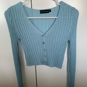 Pretty Little Thing button up sweater